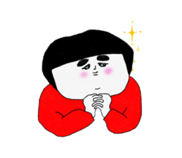 Girl of a red dress Part3 sticker #8483589