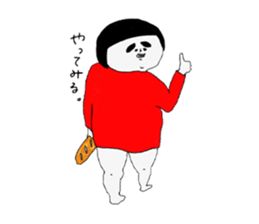 Girl of a red dress Part3 sticker #8483614