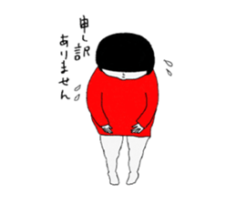 Girl of a red dress Part3 sticker #8483619