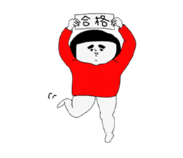 Girl of a red dress Part3 sticker #8483622