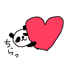 Panda Love sticker. sticker #8483897