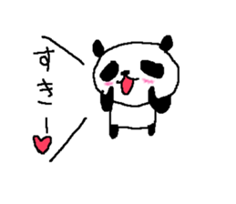 Panda Love sticker. sticker #8483899