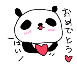 Panda Love sticker. sticker #8483915