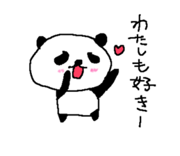 Panda Love sticker. sticker #8483920