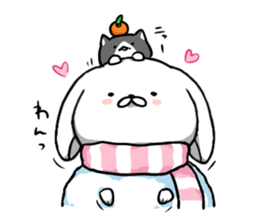 inukoro-san in winter sticker #8483975