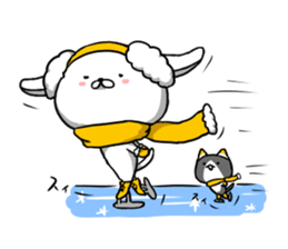 inukoro-san in winter sticker #8483982