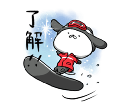 inukoro-san in winter sticker #8483985