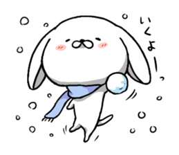 inukoro-san in winter sticker #8483990