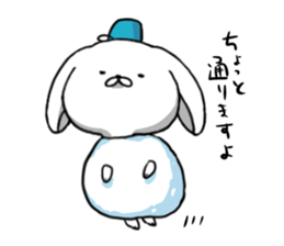 inukoro-san in winter sticker #8483993