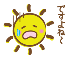 Warmly, Mr. sun, sticker sticker #8484395