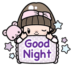 Cute girl with bobbed hair 2 sticker #8484920