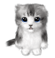 Cu Mofu Kitten3 sticker #8485120