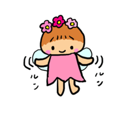 Popochan of the fairy of the flower sticker #8485356