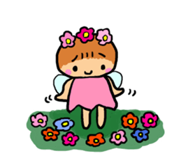 Popochan of the fairy of the flower sticker #8485357