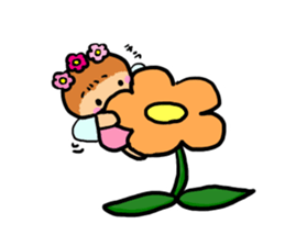 Popochan of the fairy of the flower sticker #8485362