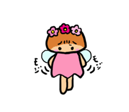 Popochan of the fairy of the flower sticker #8485364