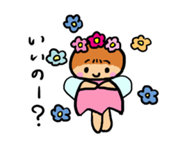 Popochan of the fairy of the flower sticker #8485365