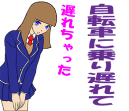 The girl who apologizes sticker #8485970