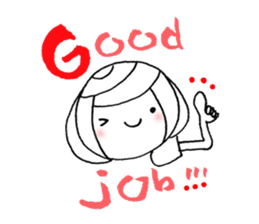 writing brush girl  vol.8 sticker #8486098