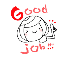 writing brush girl vol.8 sticker #8486098