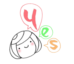 writing brush girl  vol.8 sticker #8486100