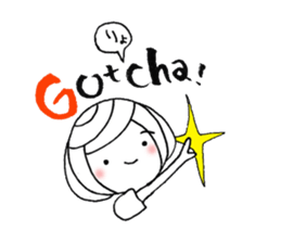 writing brush girl  vol.8 sticker #8486102