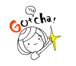 writing brush girl vol.8 sticker #8486102