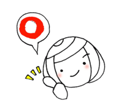 writing brush girl  vol.8 sticker #8486103