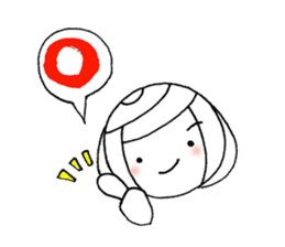 writing brush girl vol.8 sticker #8486103