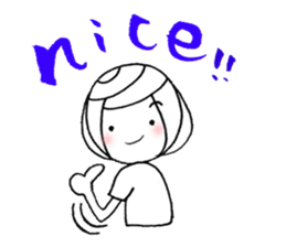 writing brush girl  vol.8 sticker #8486108