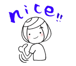 writing brush girl vol.8 sticker #8486108