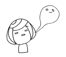 writing brush girl  vol.8 sticker #8486114