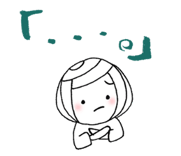 writing brush girl  vol.8 sticker #8486117