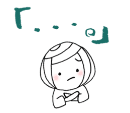 writing brush girl vol.8 sticker #8486117