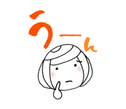 writing brush girl  vol.8 sticker #8486123