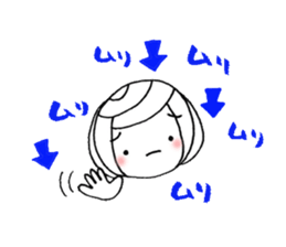 writing brush girl  vol.8 sticker #8486131