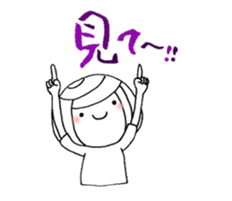 writing brush girl  vol.8 sticker #8486132