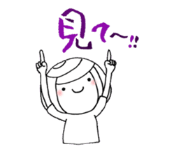 writing brush girl vol.8 sticker #8486132