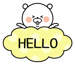 White bear "SHIROKUMAKUN" sticker #8486186