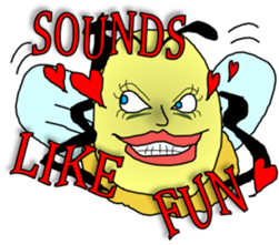 A sexy bee 2 sticker #8487682