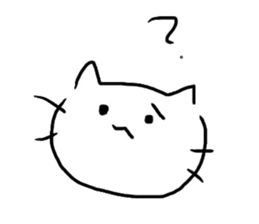 cat!cat!cat!!black...or...white!? sticker #8488019