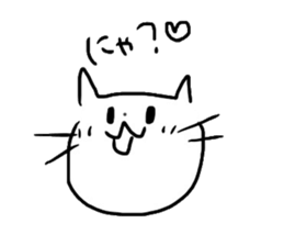 cat!cat!cat!!black...or...white!? sticker #8488025