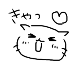 cat!cat!cat!!black...or...white!? sticker #8488036