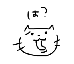 cat!cat!cat!!black...or...white!? sticker #8488038