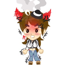 Lady six to fun sticker #8488462