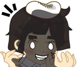 Lady six to fun sticker #8488467