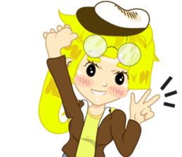 Lady six to fun sticker #8488476