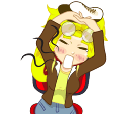 Lady six to fun sticker #8488478