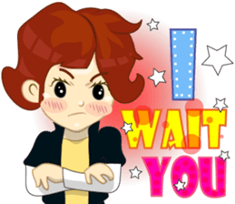 Lady six to fun sticker #8488480