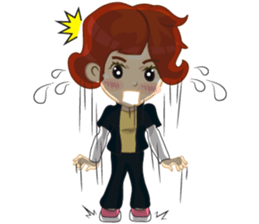 Lady six to fun sticker #8488482